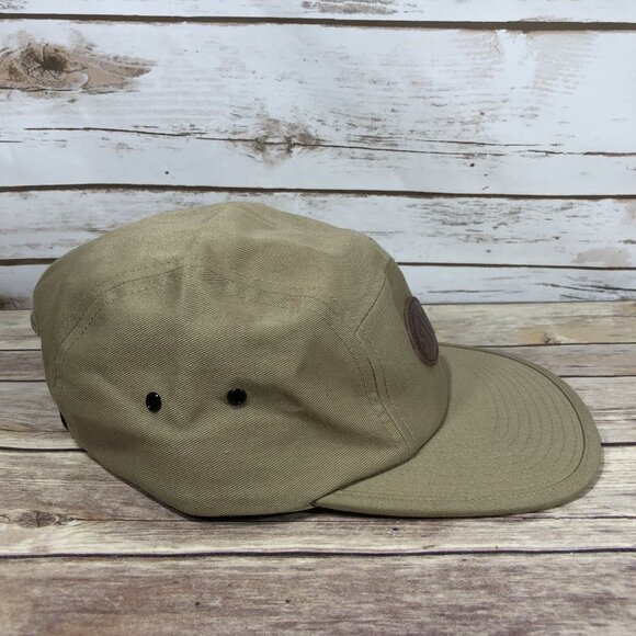 STIO Seal 5 Panel Adjustable Hat The Classics Yupoong Khaki Beige Outdoors Trail - Picture 3 of 9